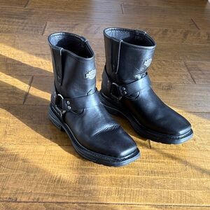 Harley-Davidson Black Leather Men's Boots